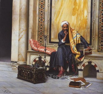 Arab Painting - man Ludwig Deutsch Orientalism Araber